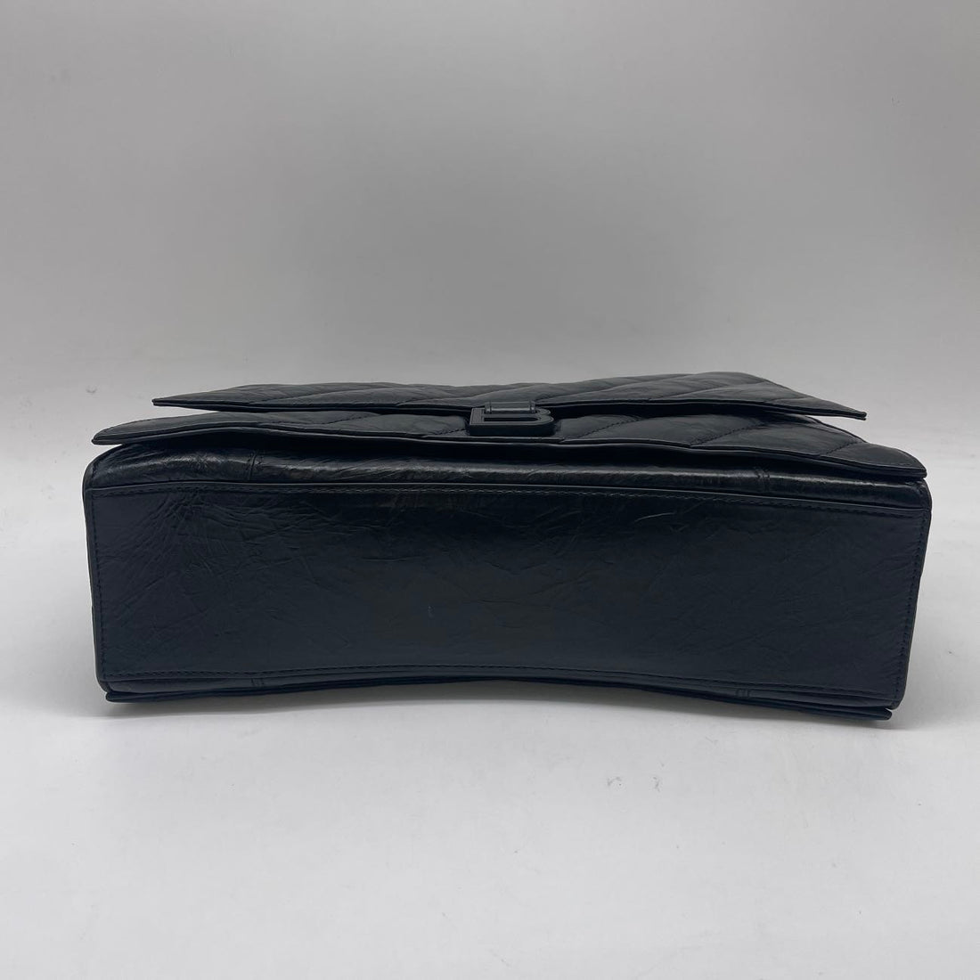 Balenciaga Crush Medium Black Quilted Leather Shoulder Bag BB29