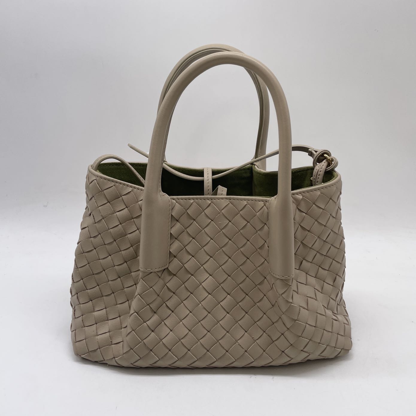 BOTTEGA VENETA Ecru Matcha Small Pinacoteca Bag BV41