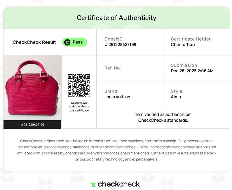 Louis Vuitton Fuchsia Epi Leather Alma BB Bag LV1455
