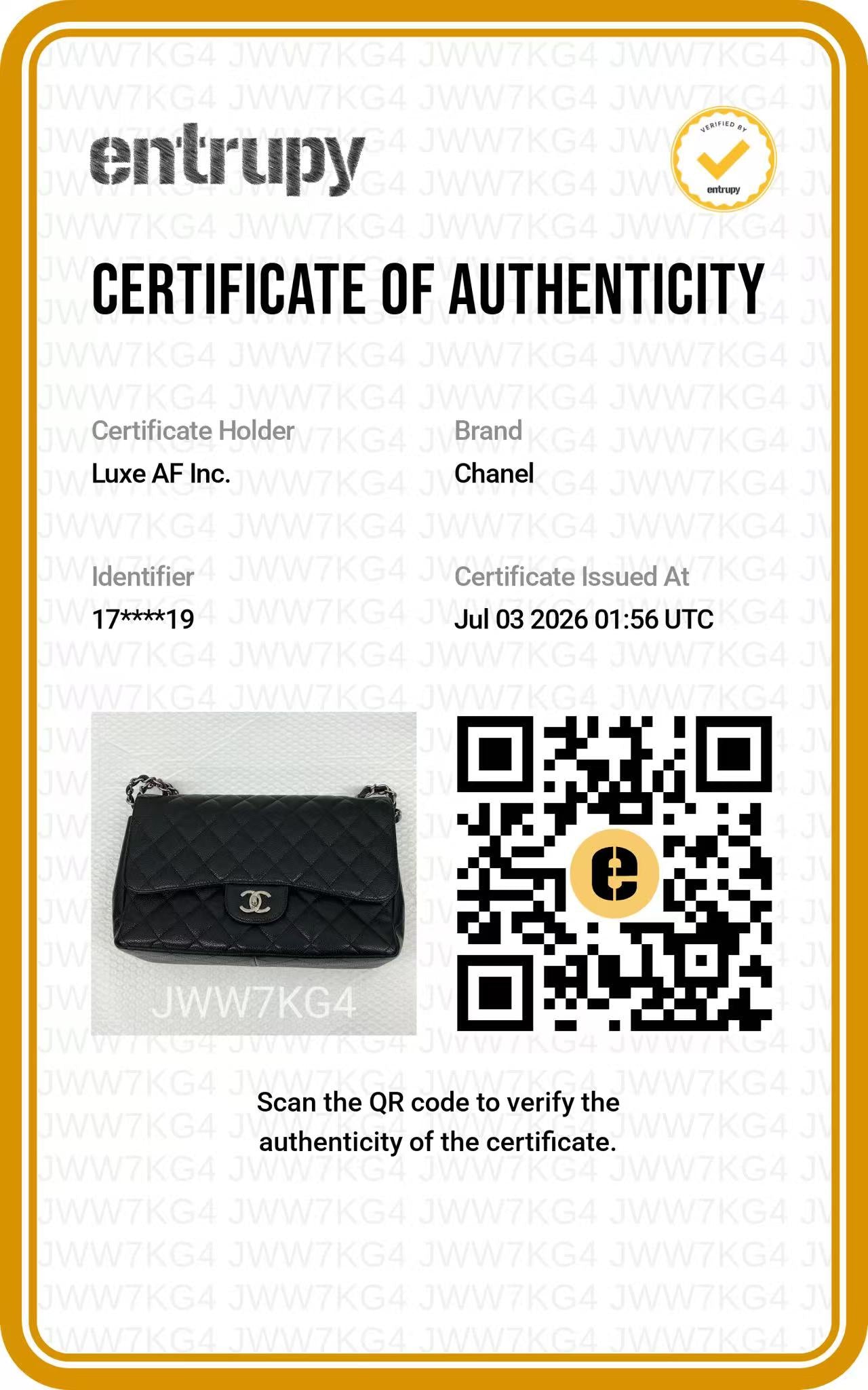 Chanel Classic Flap Black Quilted Leather Jumbo Shoulder Bag With Silver Hardware(17***19) CC2422