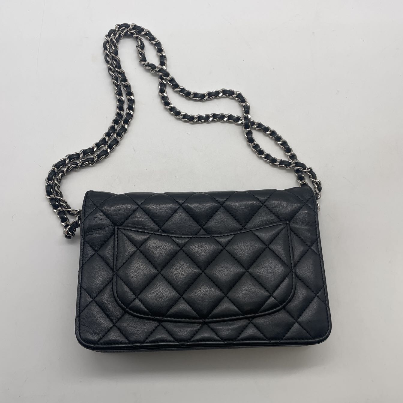 Chanel Quilted Lambskin Woc Wallet on Chain Black (21***65) CC525