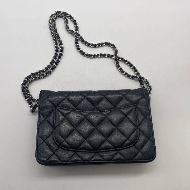Chanel Quilted Lambskin Woc Wallet on Chain Black (21***65) CC525