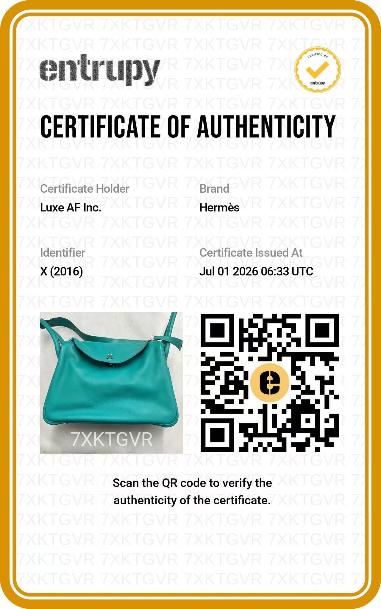 Hermes Lindy30 Turquoies Leather Handle Bag IRIS260