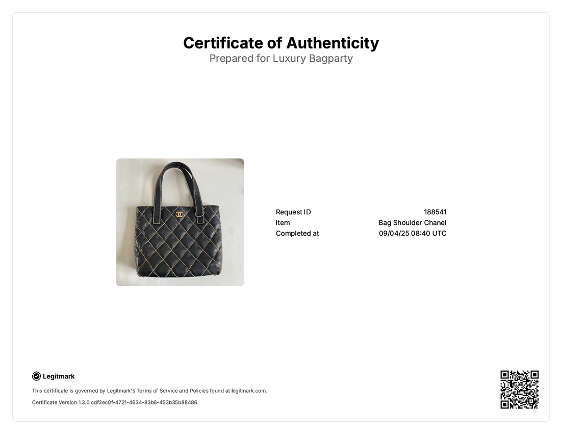 Chanel Wild Stitch Handbag Black SHW (82***81)CC441