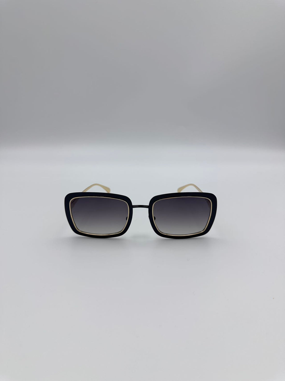 Chanel Black Frame Metal Eye Glasses
