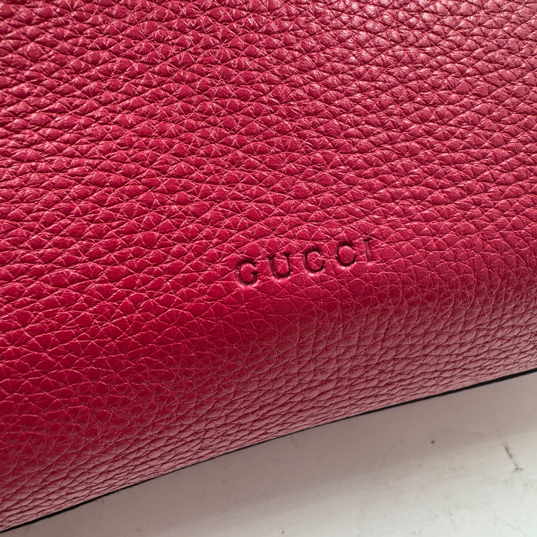 Gucci small bamboo daily hot pink handbag