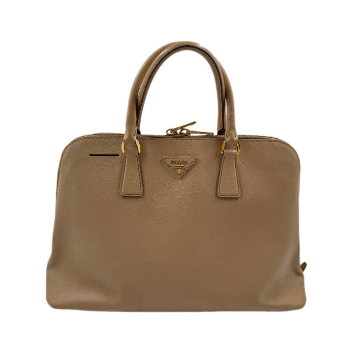 Prada saffiano promenade tote taupe