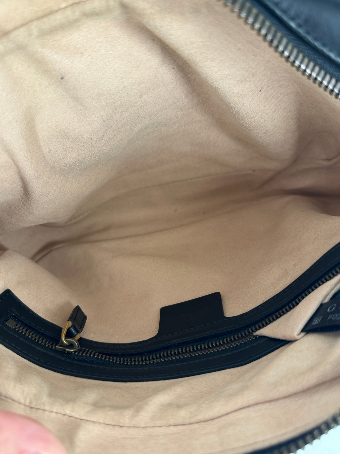 Gucci Lambskin Marmont Belt Bag Black