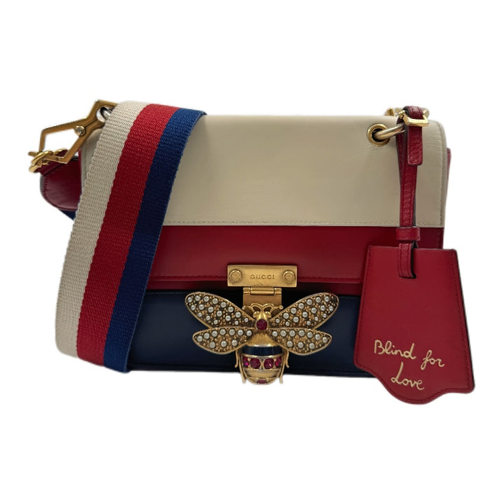 Gucci Calfskin Sylvie Web Queen Margaret Shoulder bag