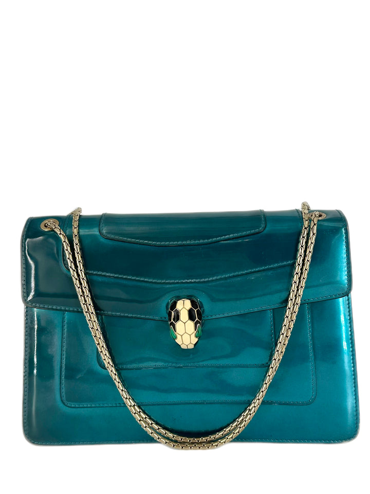 Bvlgari Serpenti Patent leather Medium Green