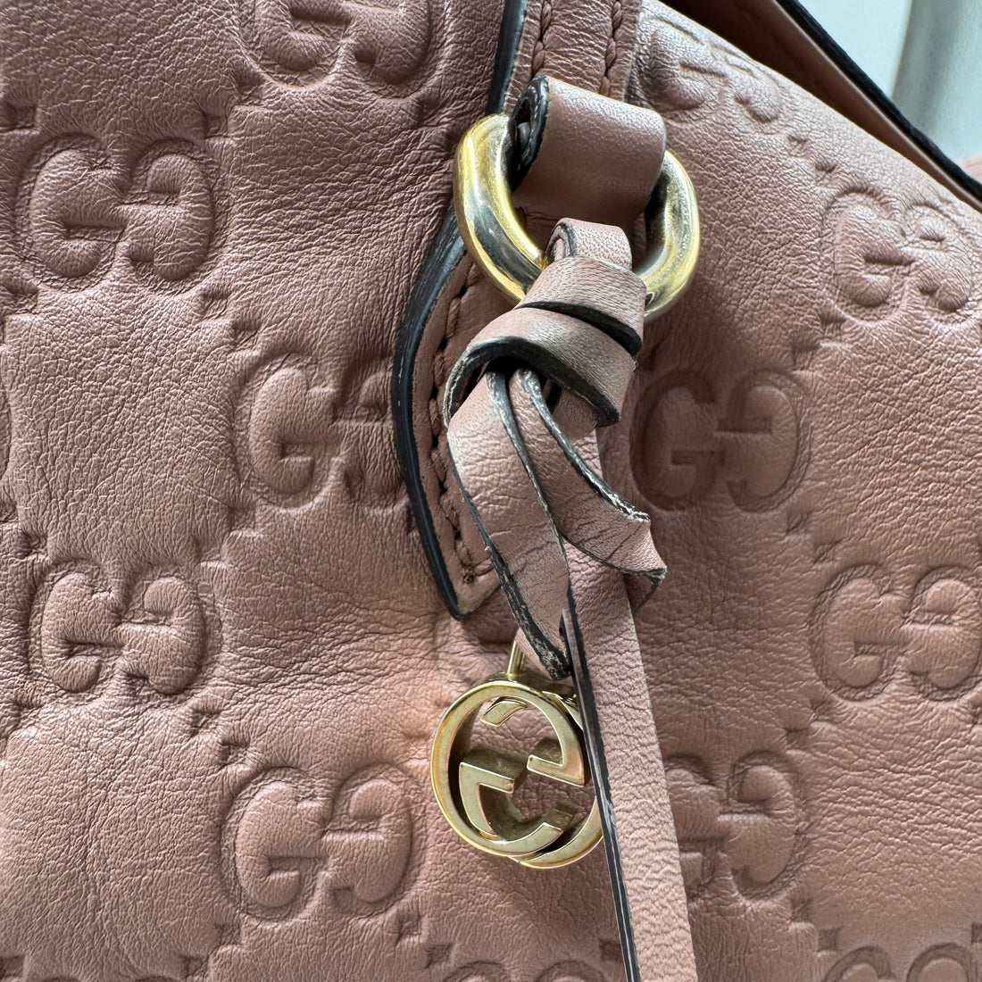 Gucci Guccissima Medium Bree Foldover Tote