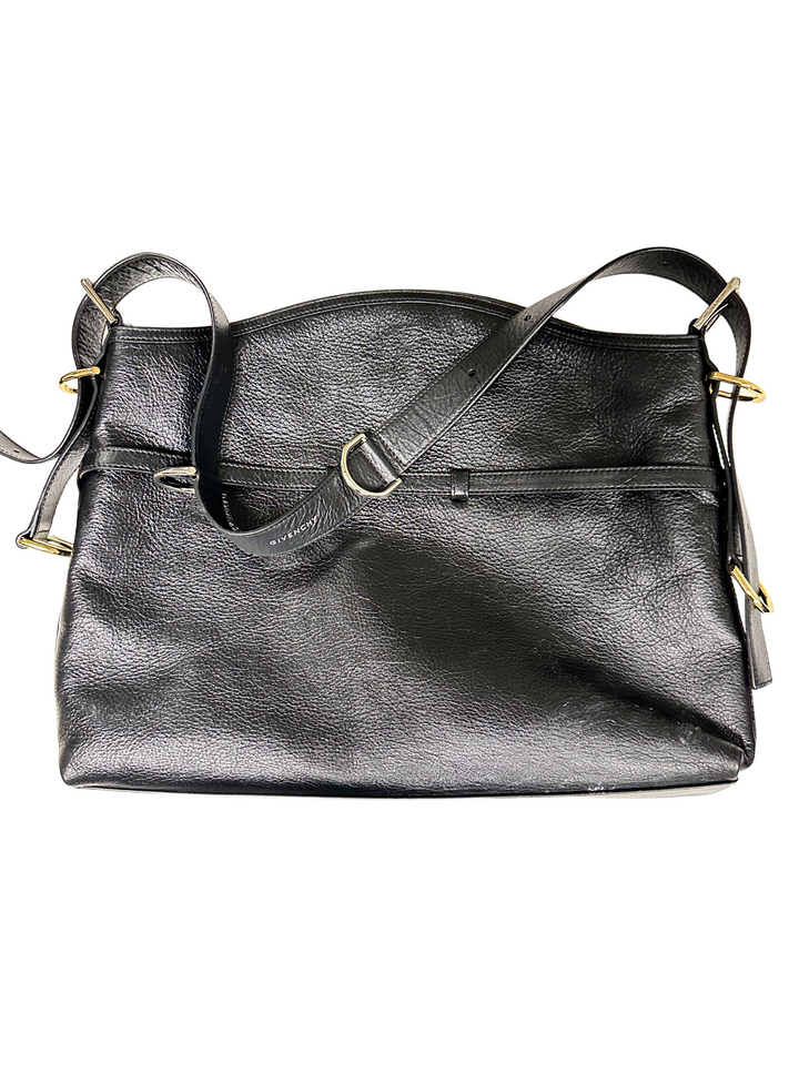 Givenchy Medium Voyou In Shiny Leather Black (MSRP2950)