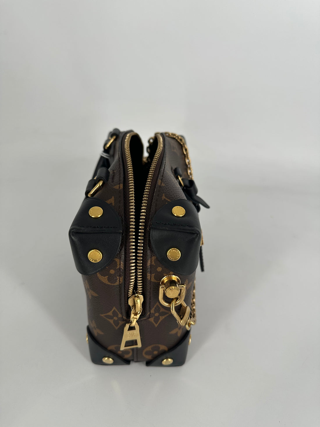 Louis Vuitton Petite Malle Souple Handbag Monogram Canvas