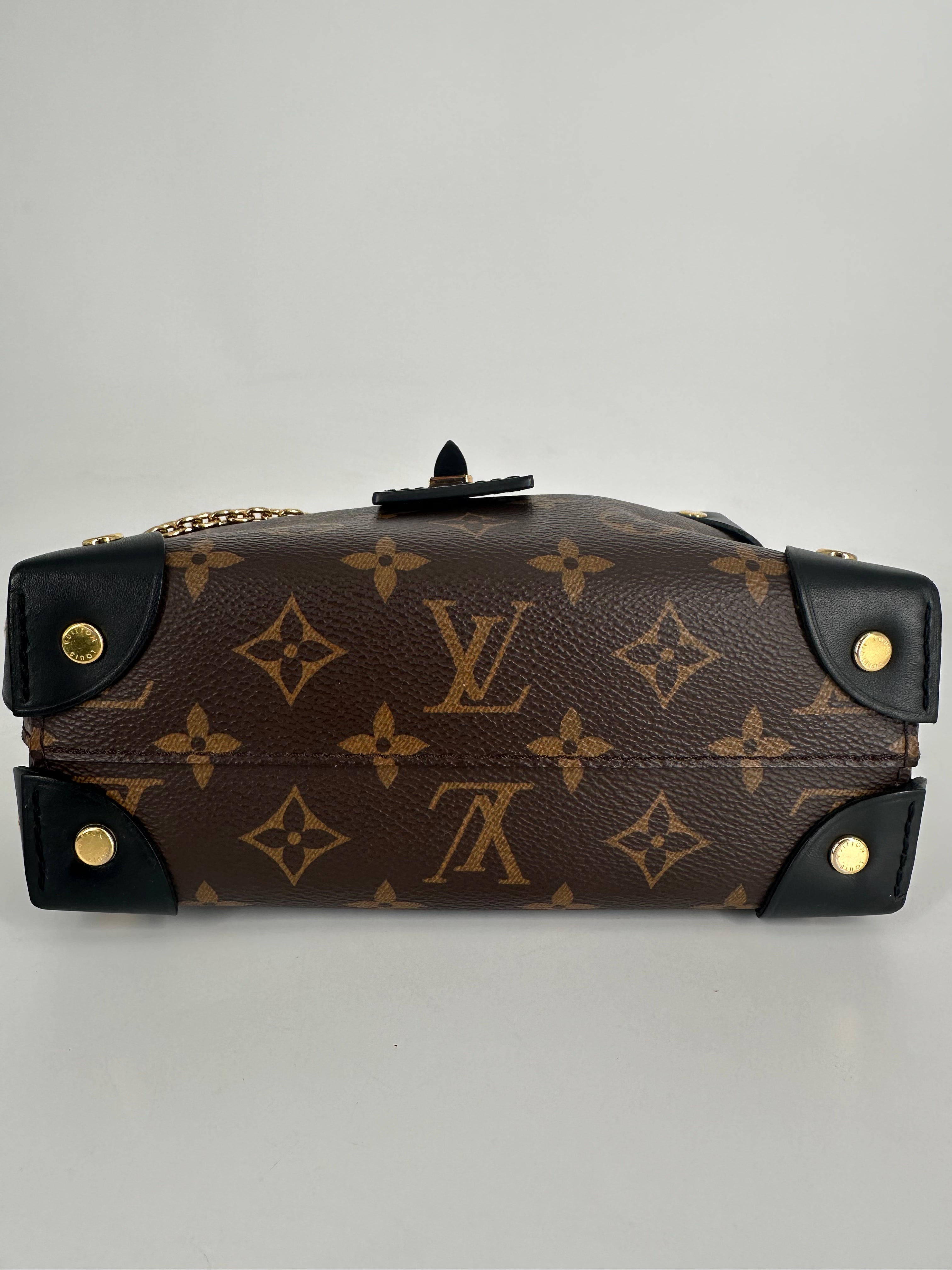 Louis Vuitton Petite Malle Souple Handbag Monogram Canvas