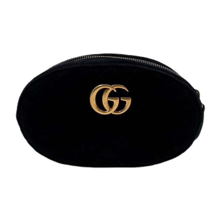 Gucci Velvet Matelasse Marmont Belt Bag  85 34