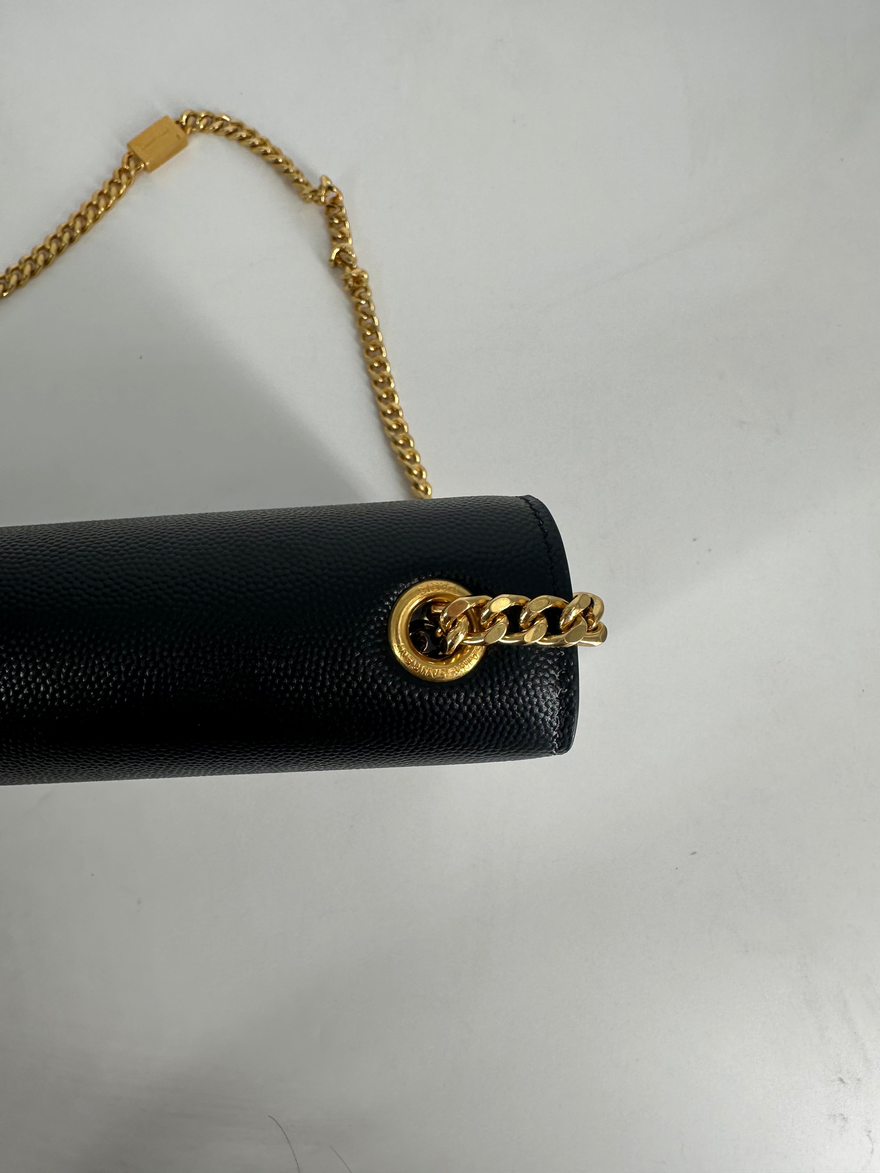 Saint Laurent Paris Kate Shoulder Bag Black GHW SL91