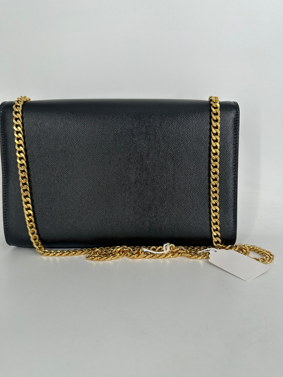 Saint Laurent Paris Kate Medium Shoulder Bag Black GHW