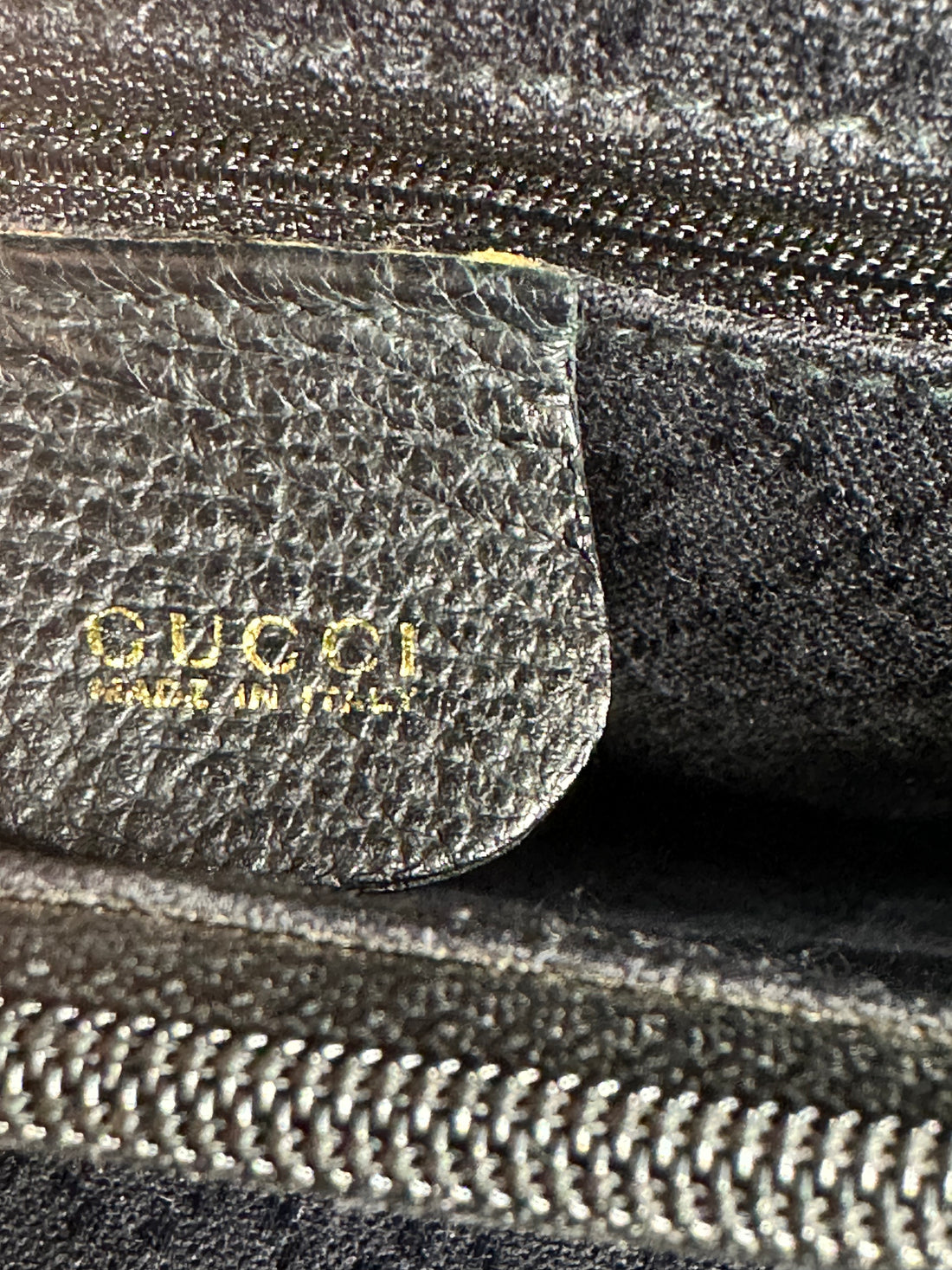 Gucci  Bamboo Shopper Tote Suede Black