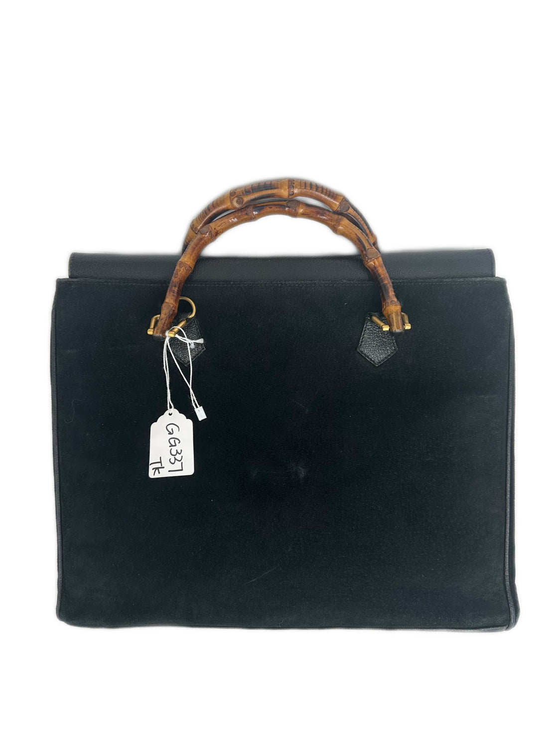 Gucci  Bamboo Shopper Tote Suede Black