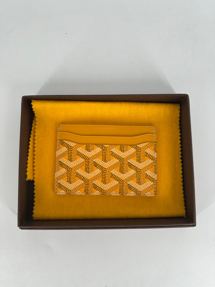 Goyard  Card Holder Yellow Full Set