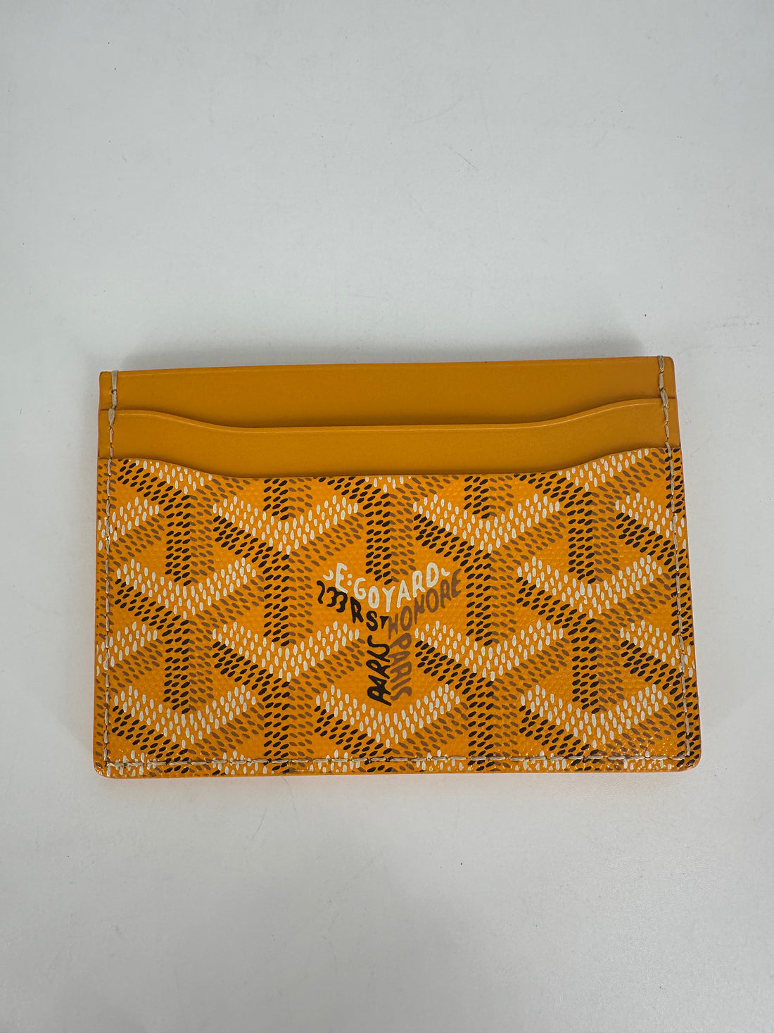 Goyard  Card Holder Yellow Full Set