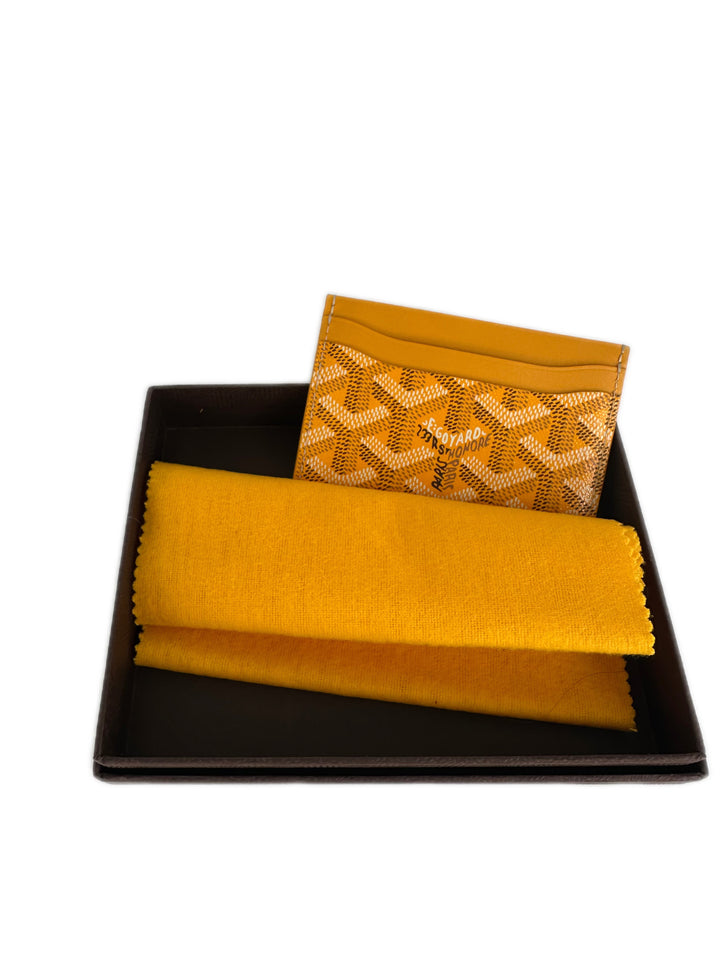 Goyard  Card Holder Yellow Full Set