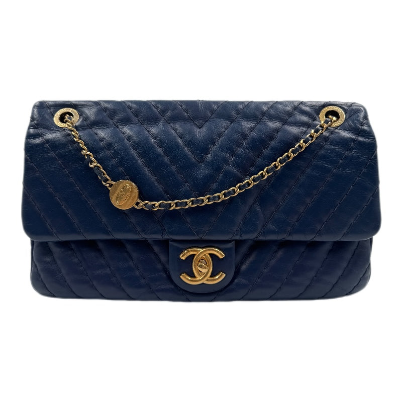 Chanel Chevron Medallion Charm Flap bag