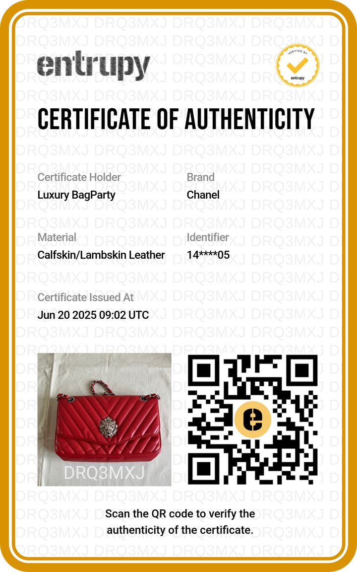 Chanel Leo Lion Medium Flap Bag Red
