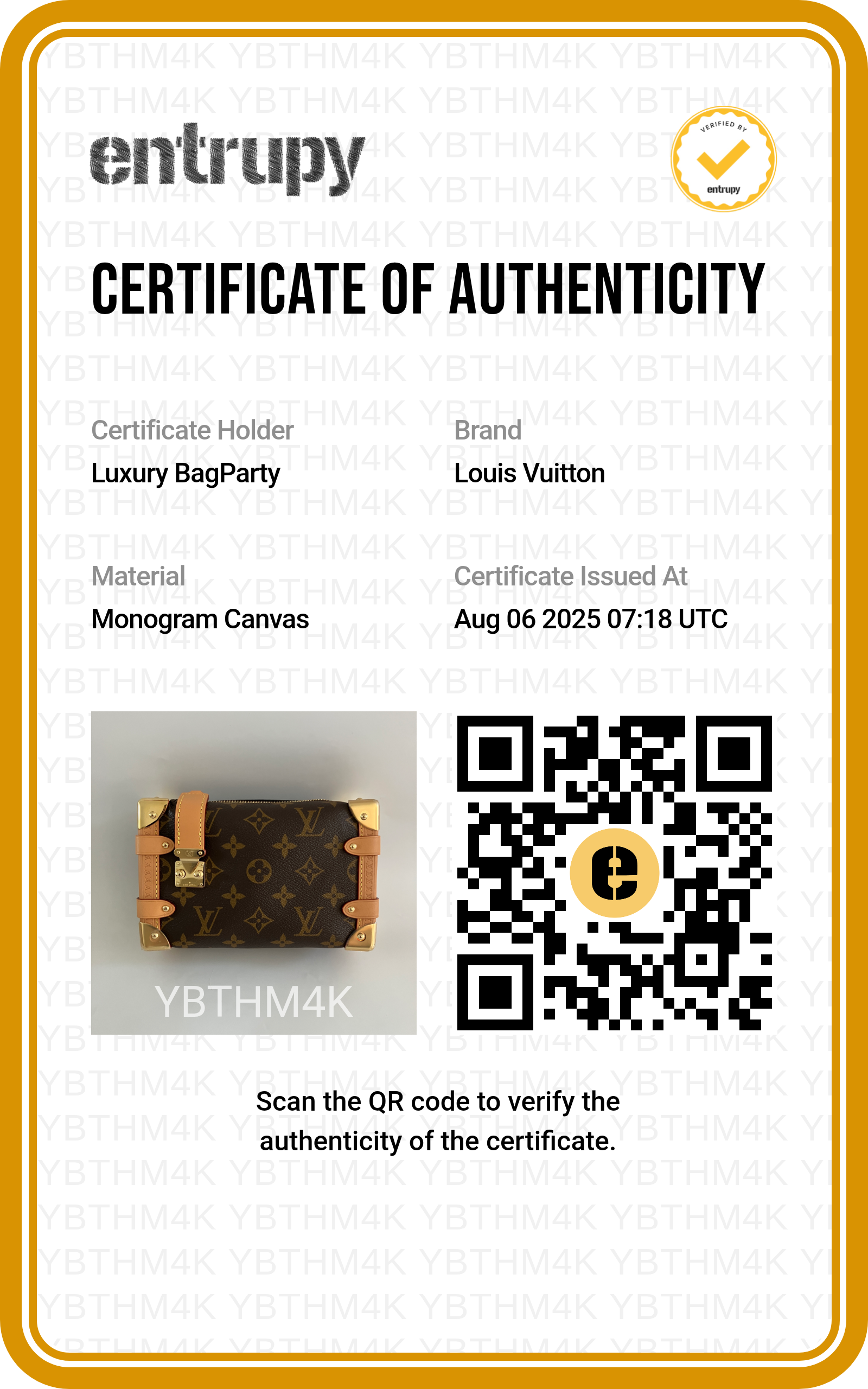 Louis Vuitton Side Trunk PM Classic Monogram Microchipped 2025 LV1009