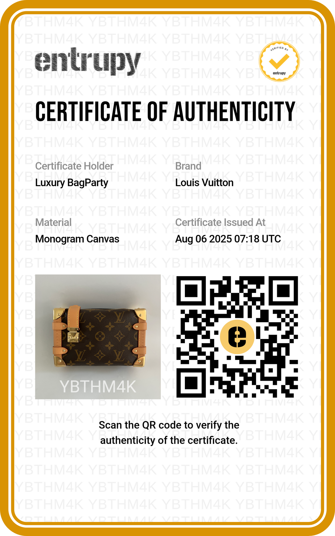Louis Vuitton Side Trunk PM Classic Monogram Microchipped 2025 LV834