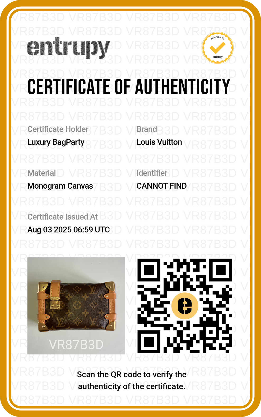 Louis Vuitton Side Trunk PM Classic Monogram Microchipped 2025 LV1010