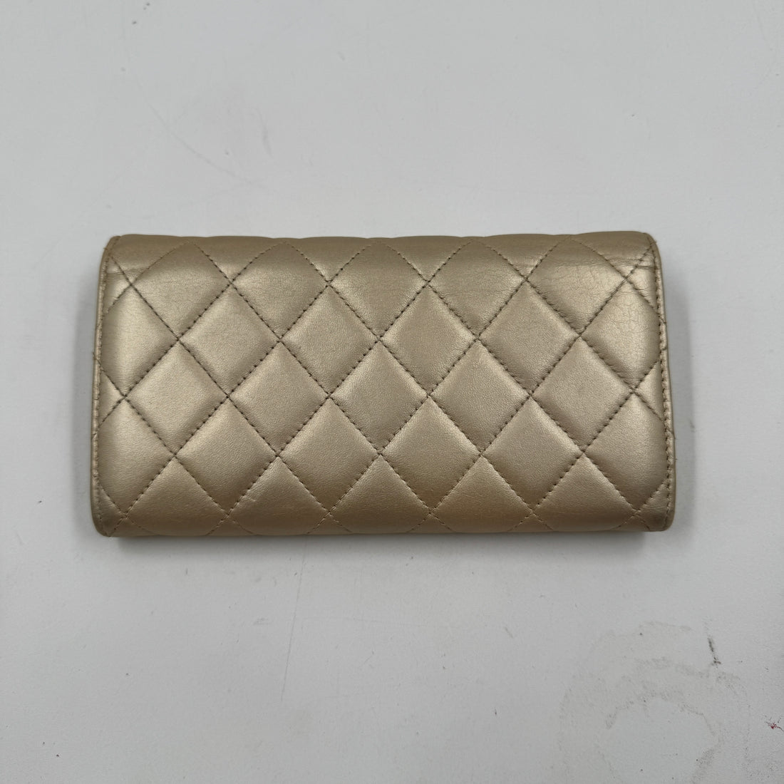 Chanel Gold Wallet in Leather