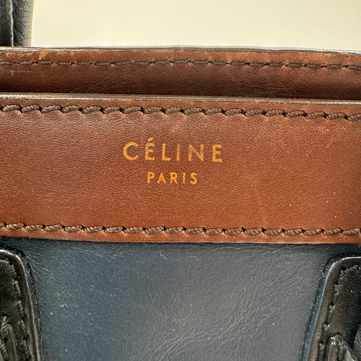 Celine Mini Luggage Tricolor bag