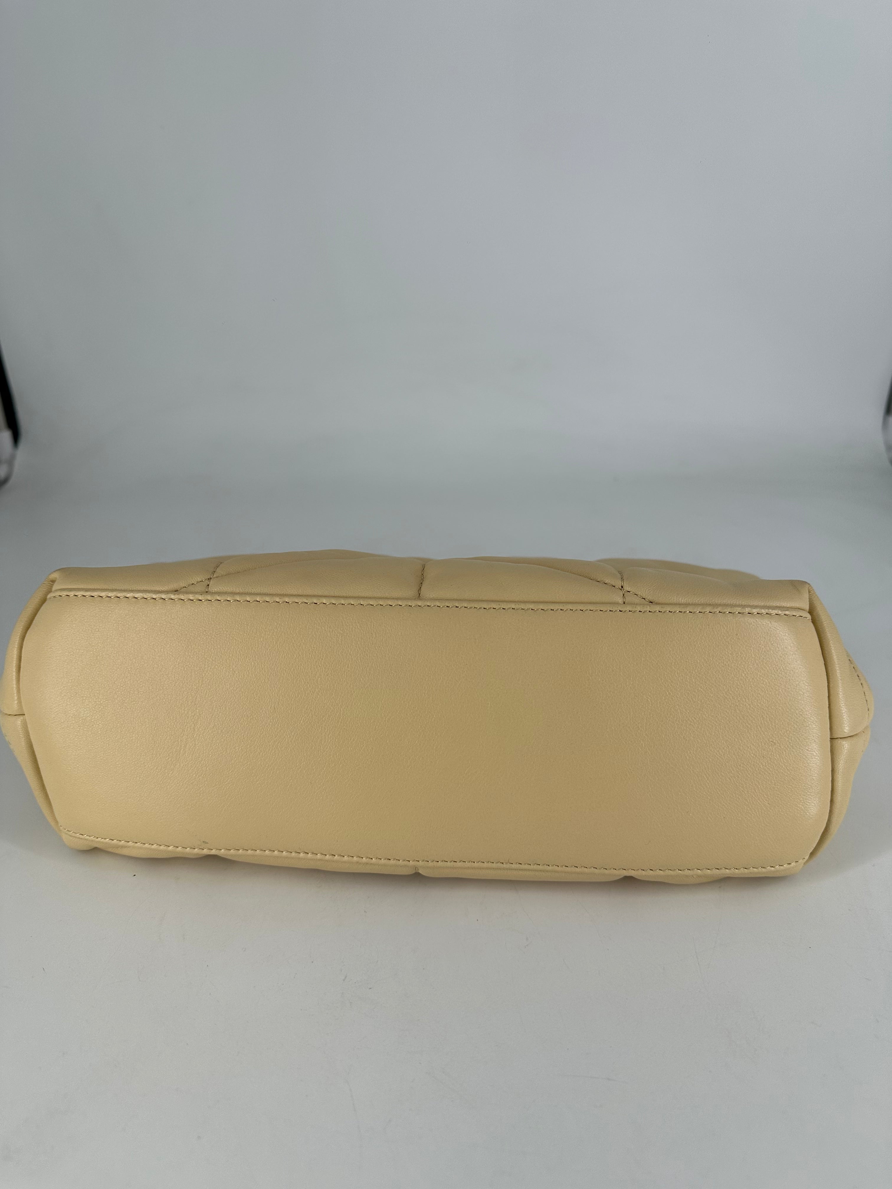 Saint Laurent Puffer Lambskin Medium Cream SL68