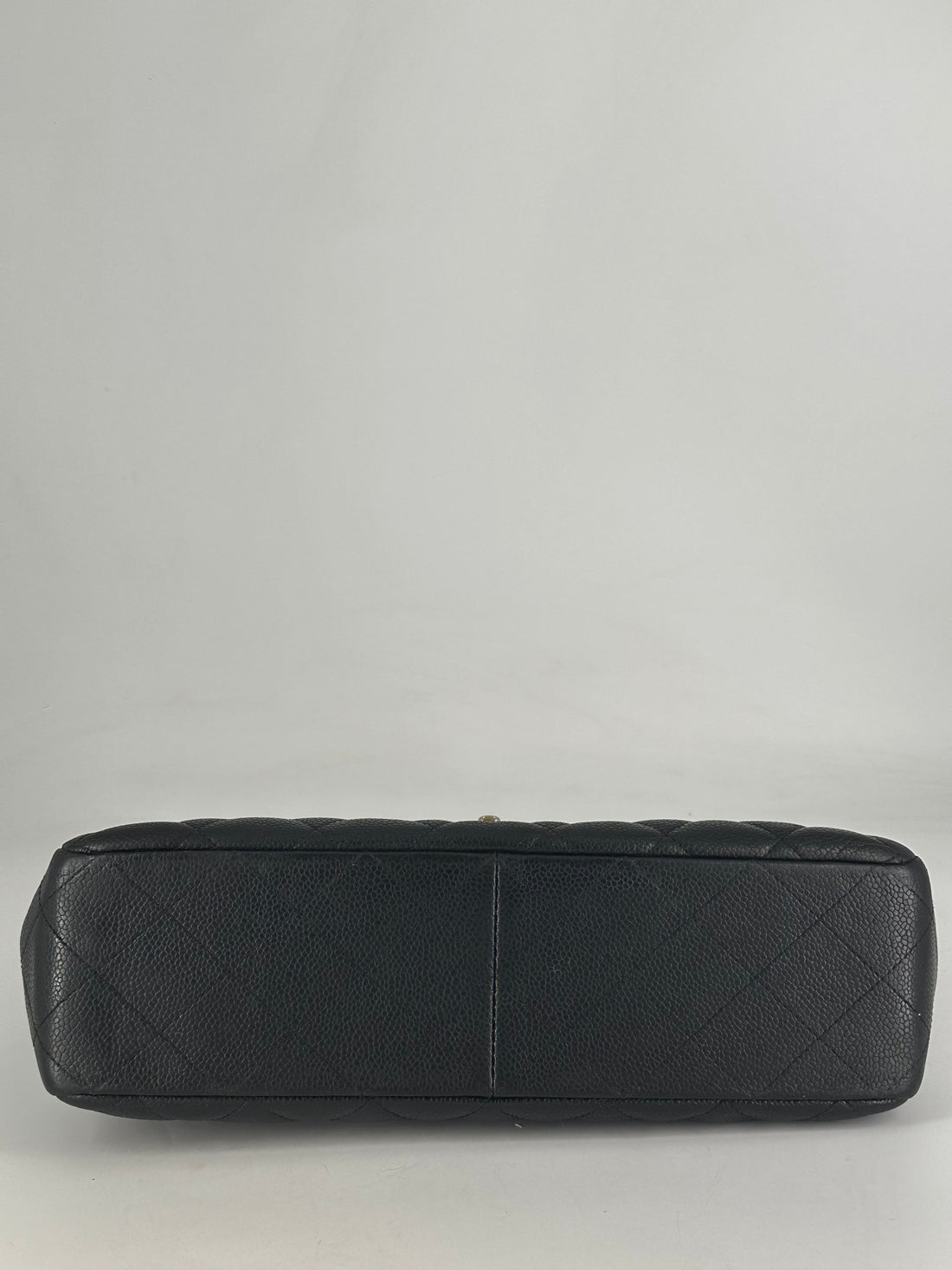 Chanel Classic Caviar Jumbo Single Flap CF Black GHW (13***12)