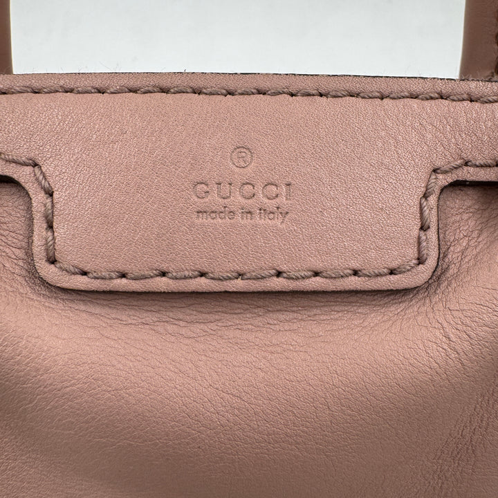 Gucci Calfskin Microguccissima Trim Medium Boston Pink