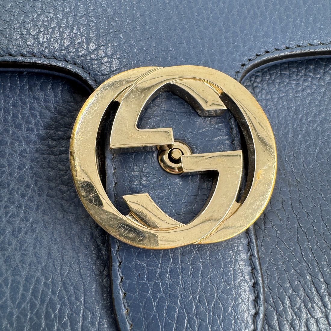 Gucci Dollar Calfskin Small Interlocking G Shoulder Bag