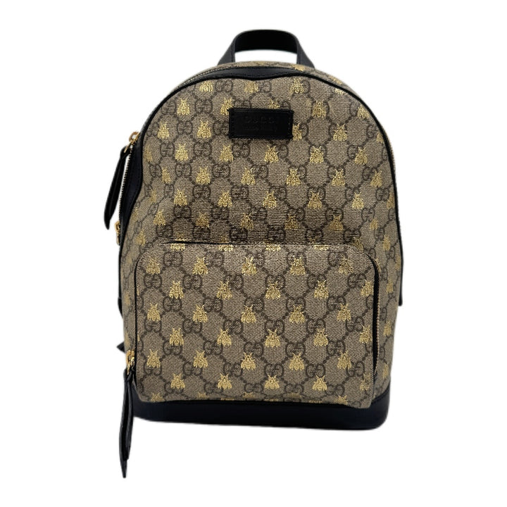 Gucci GG Supreme Monogram Bees Print Backpack