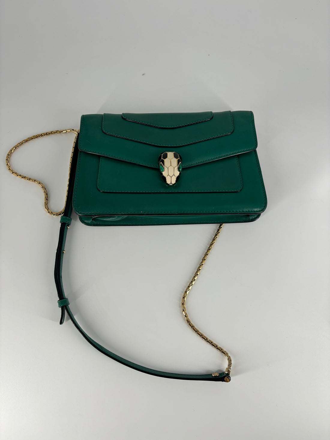 Bvlgari Sperpenti Shoulder Bag Green