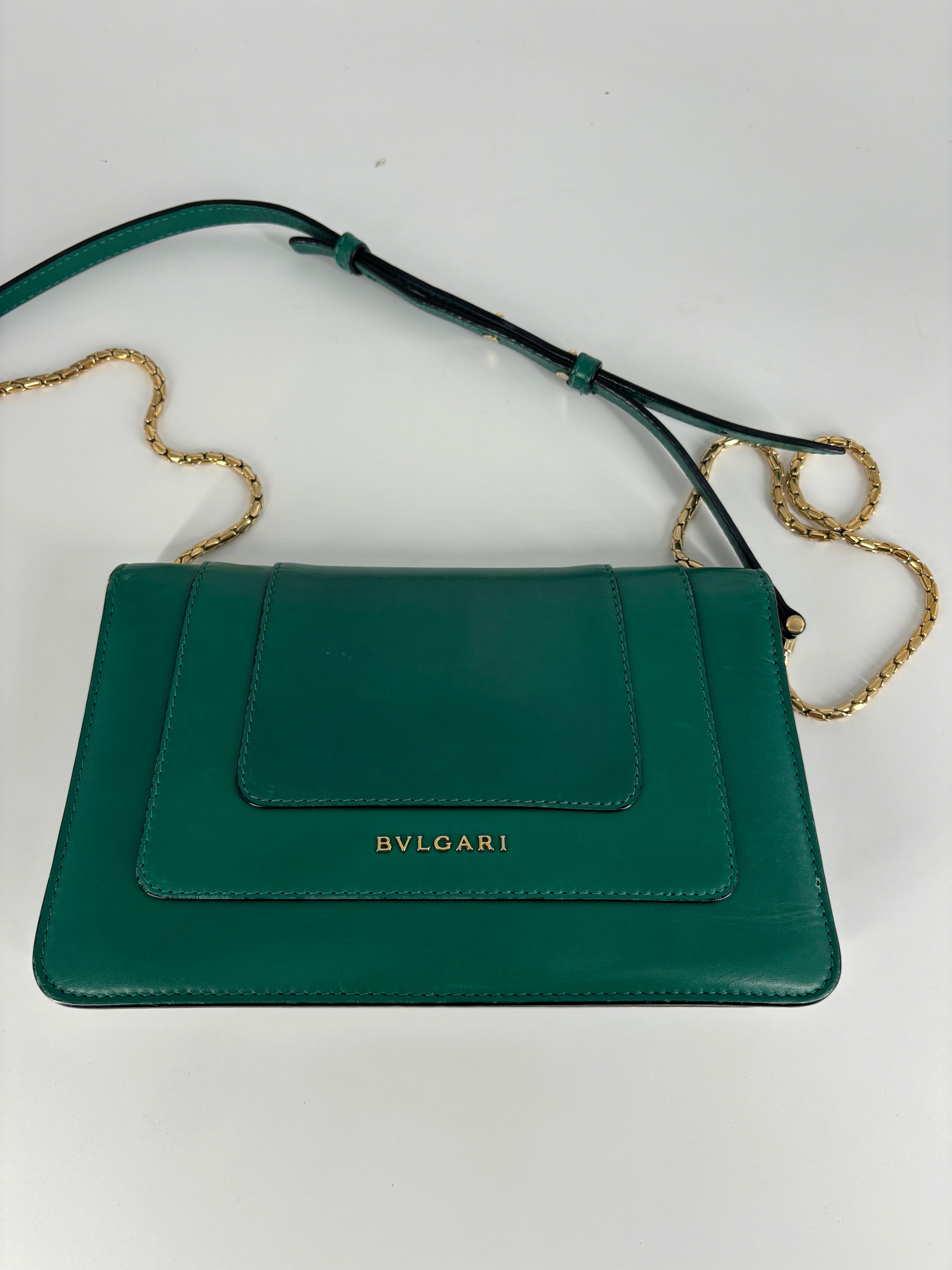 Bvlgari Sperpenti Shoulder Bag Green