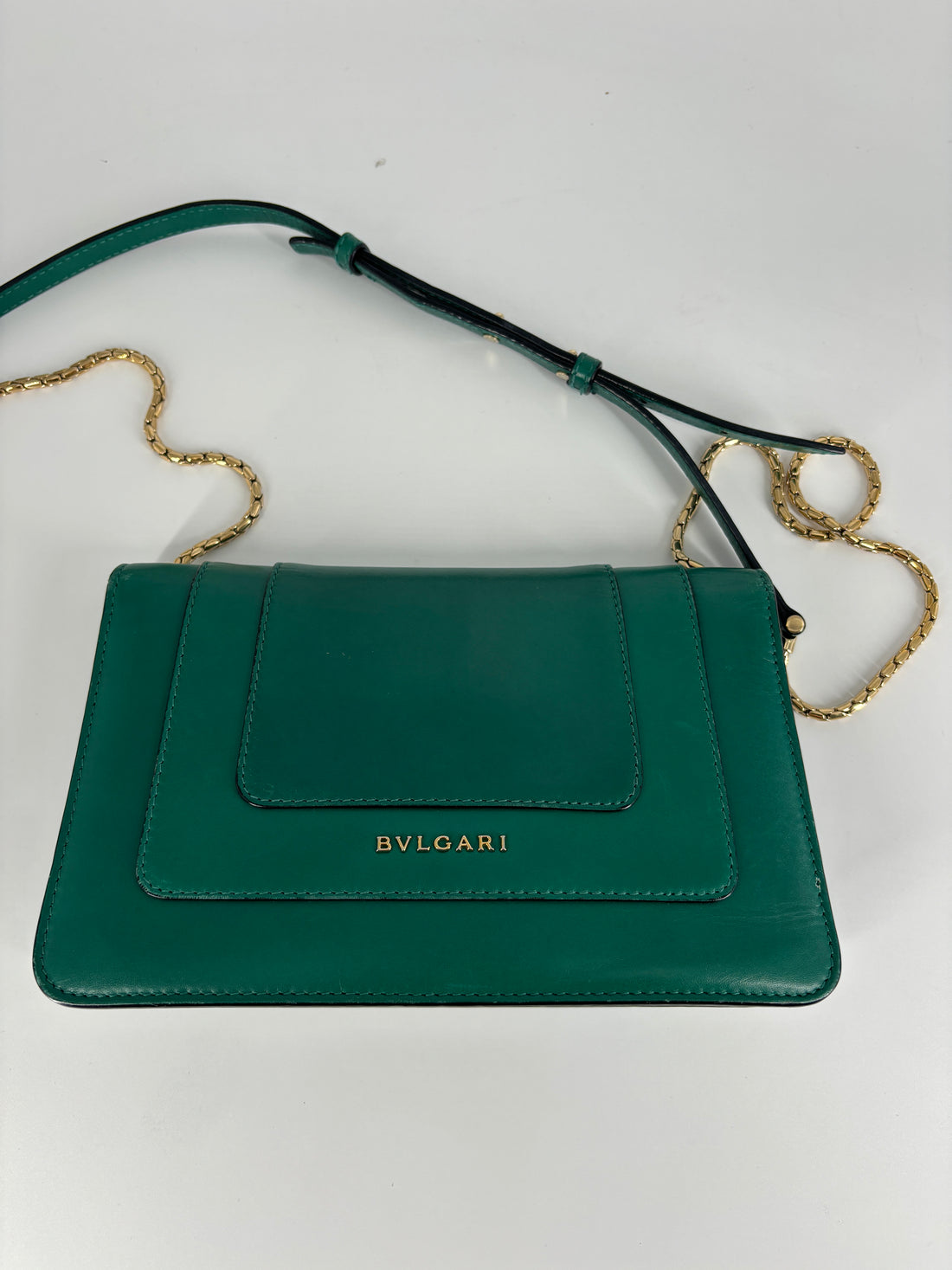 Bvlgari Sperpenti Shoulder Bag Green