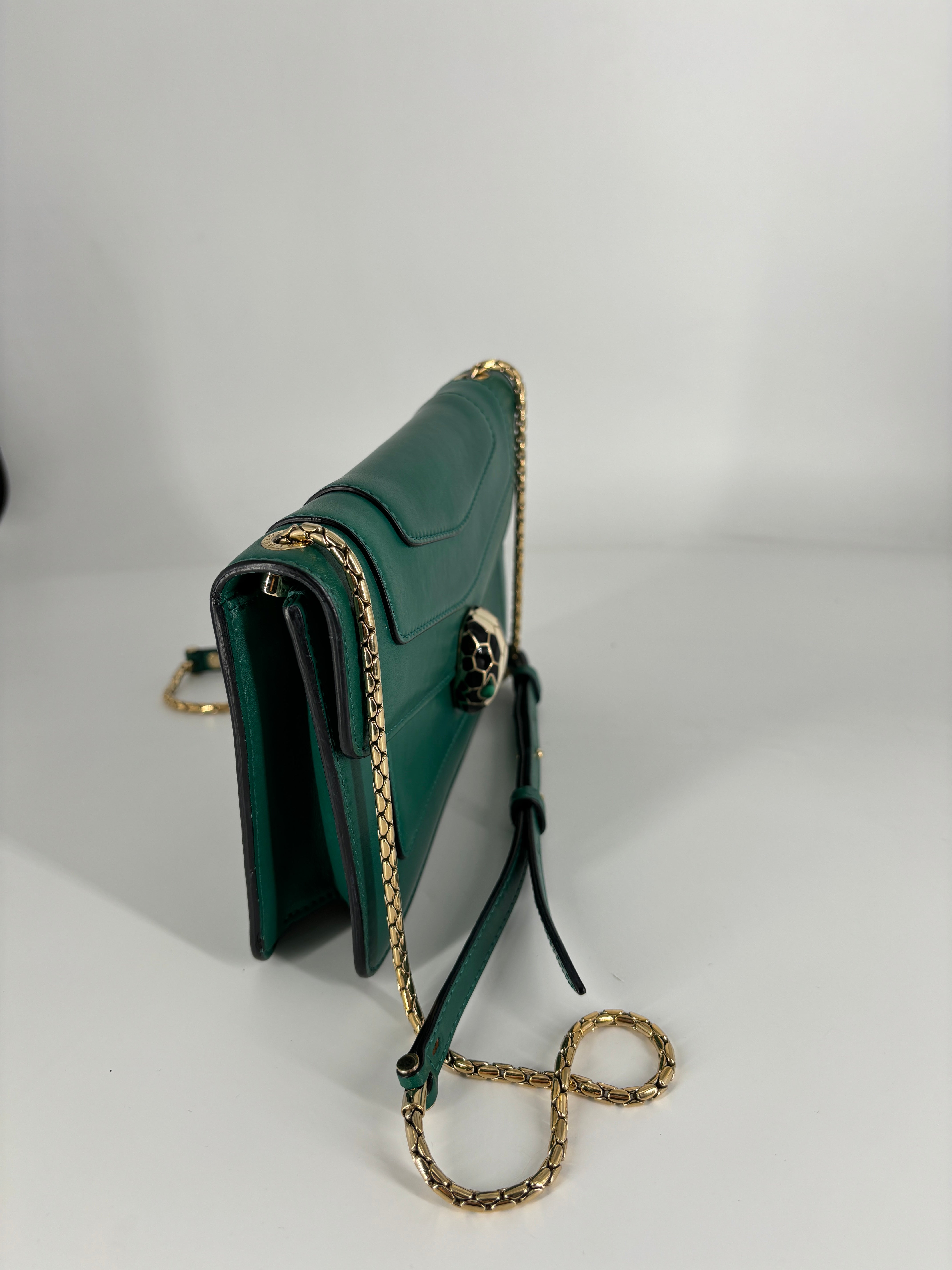 Bvlgari Sperpenti Shoulder Bag Green