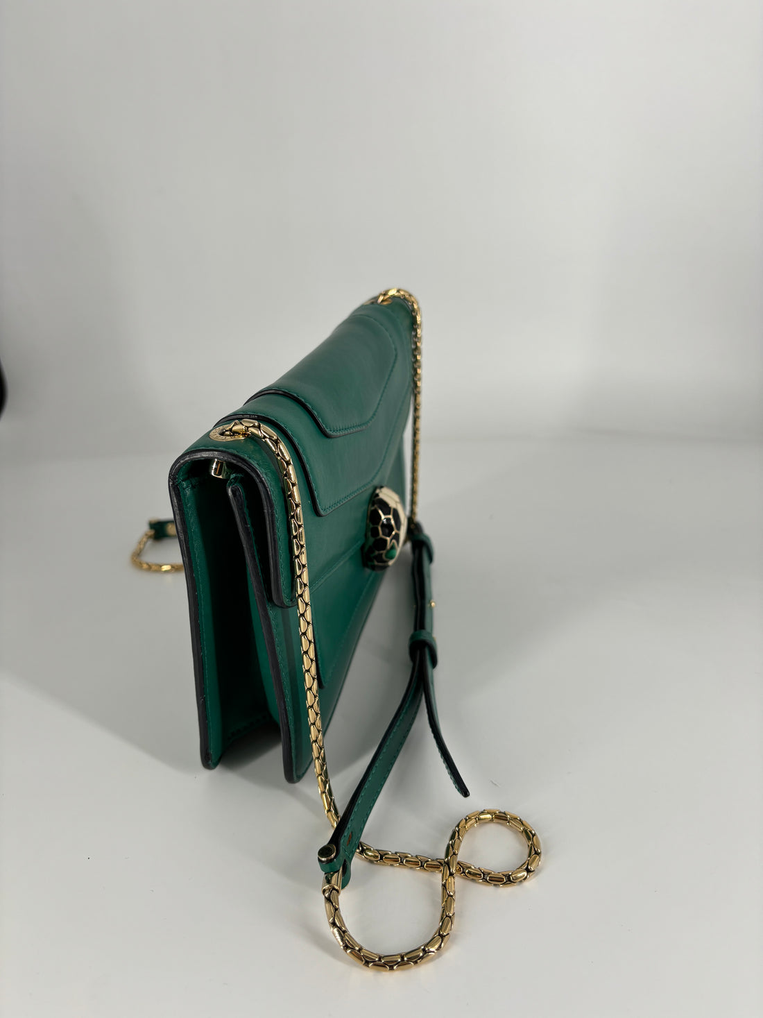 Bvlgari Sperpenti Shoulder Bag Green