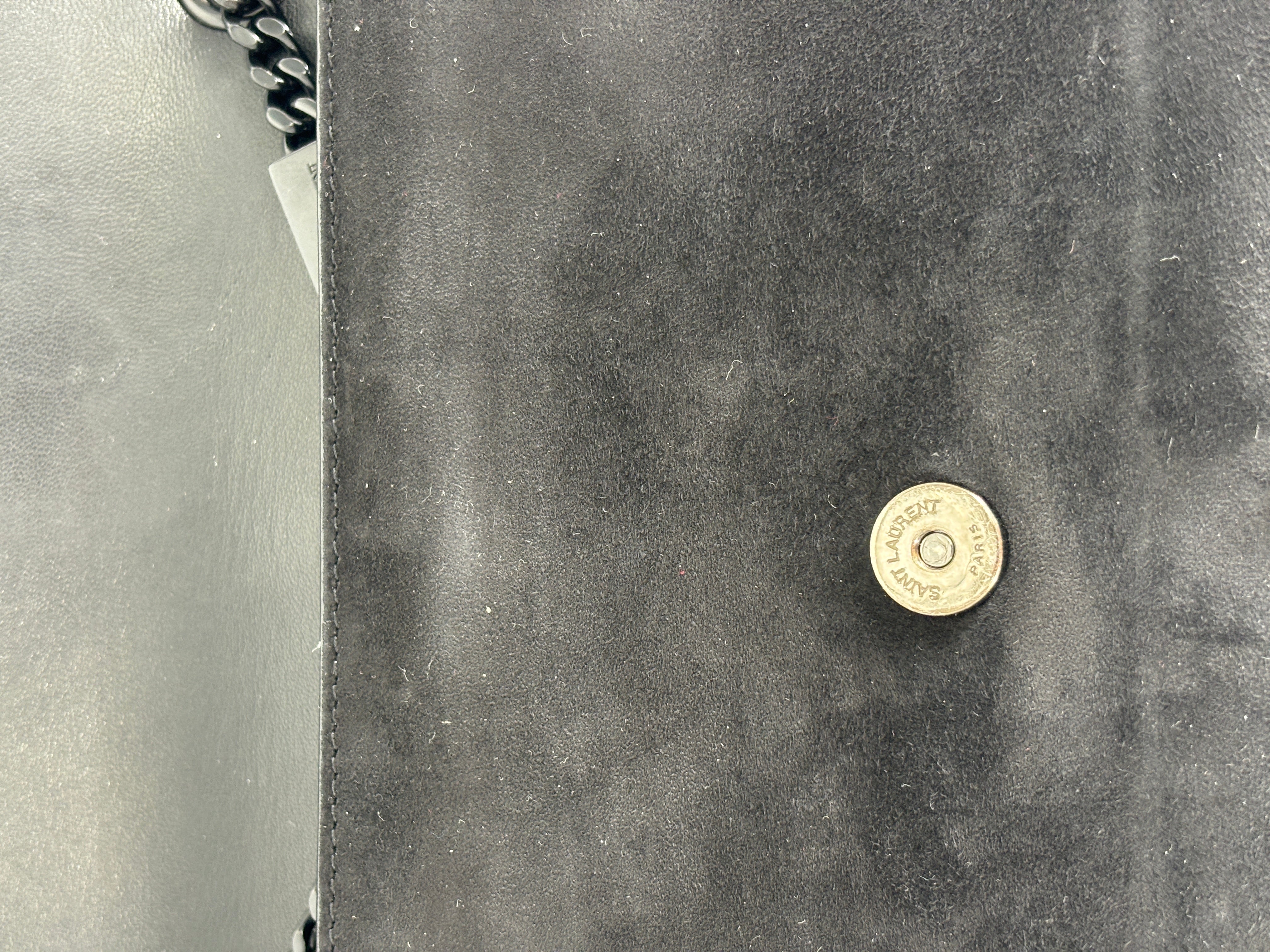 Saint Laurent Crystal Classic Monogram Kate Satchel BHW Small