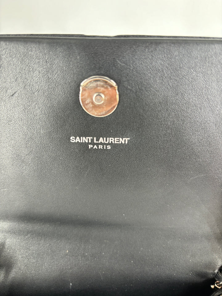 Saint Laurent Kate Small Metallic Glitter Cloud Star with Tassel