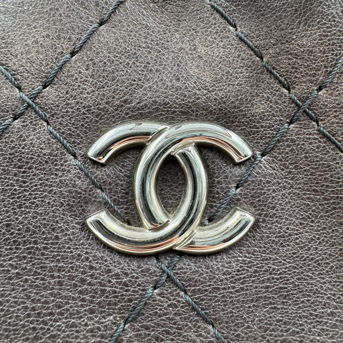 Chanel Glazed Calfskin Large On The Road Tote