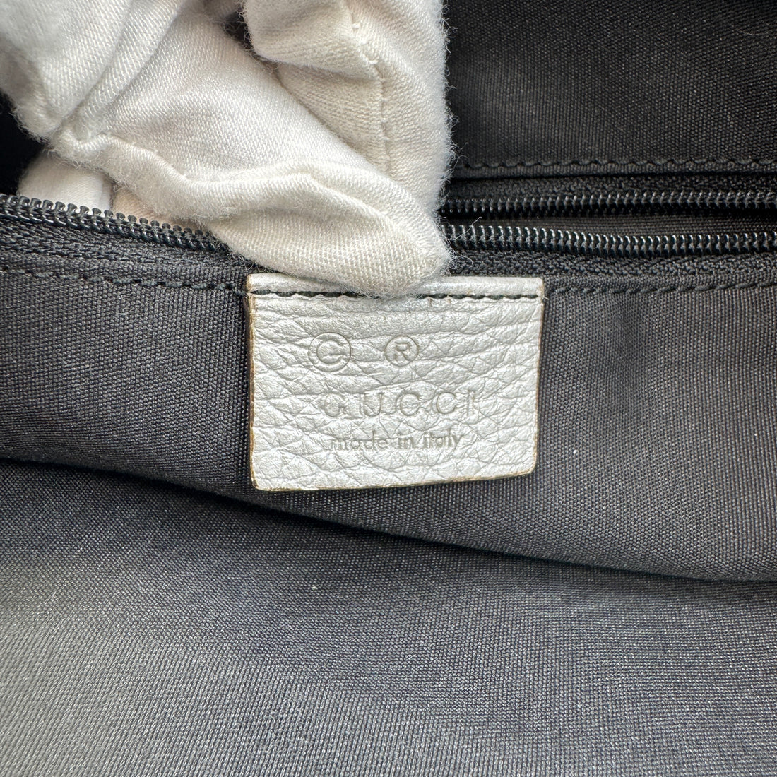 Gucci Silver GG Tote