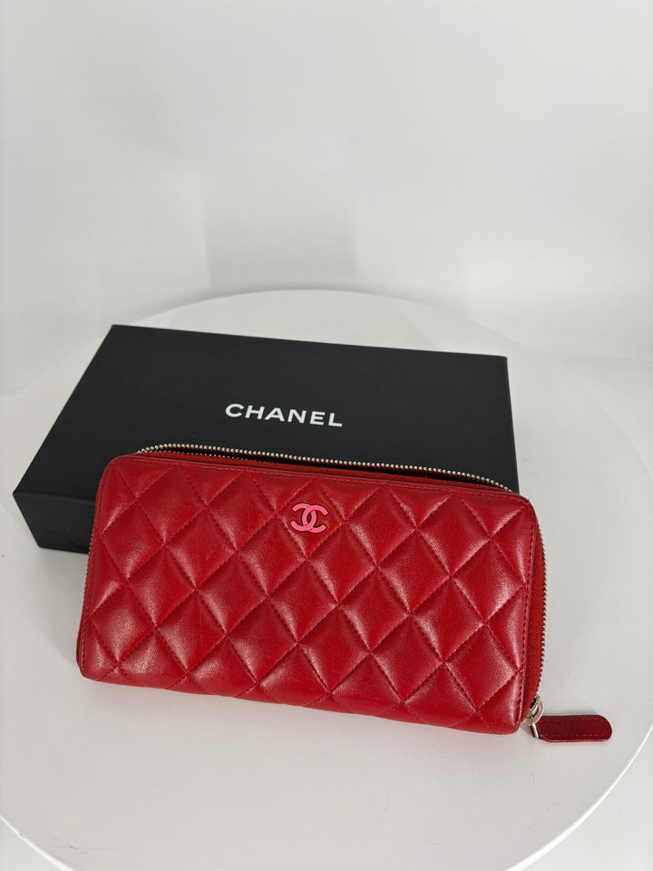 Chanel Lambskin Wallet PHW