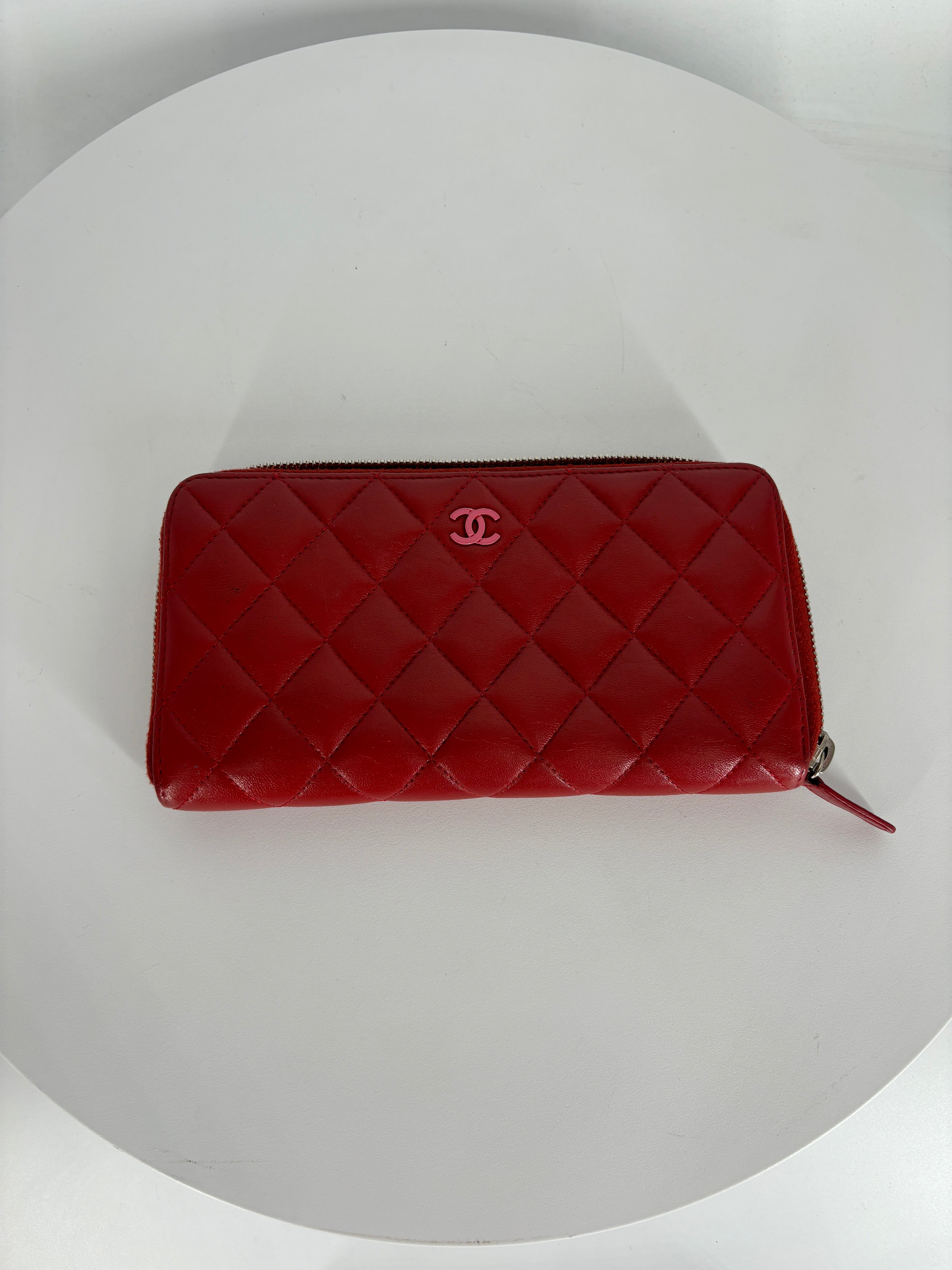 Chanel Lambskin Wallet PHW