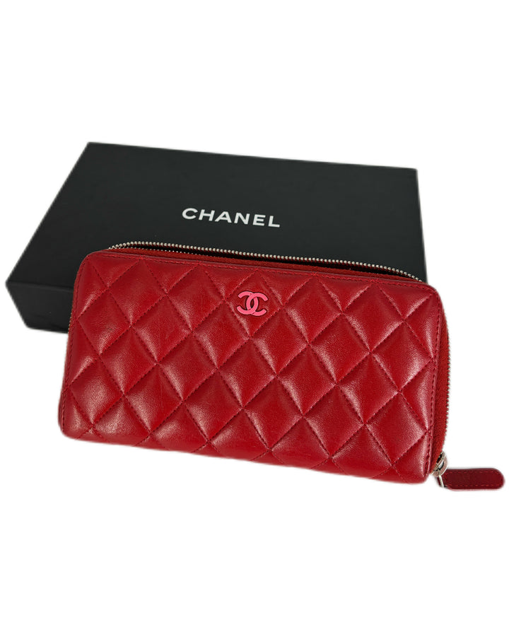 Chanel Lambskin Wallet PHW